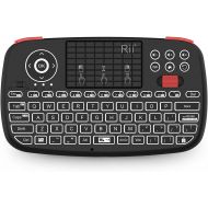 [아마존베스트](2019 Upgrade) Rii i4 Mini Bluetooth Keyboard with Touchpad, Blacklit Portable Wireless Keyboard with 2.4G USB Dongle for Smartphones, PC, Tablet, Laptop TV Box iOS Android Windows