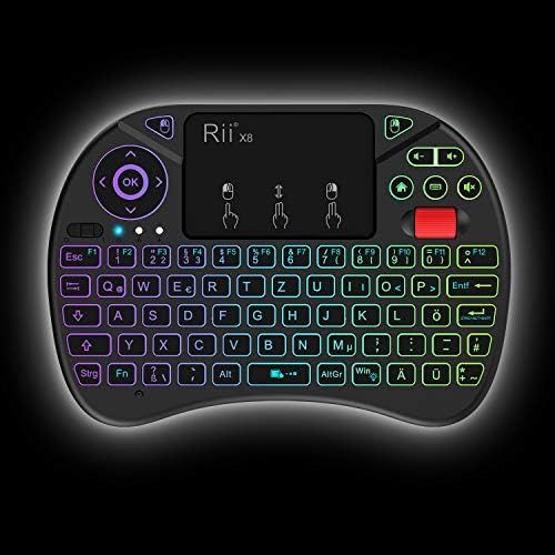  [아마존베스트]Rii Mini Wireless Keyboard with Touchpad (I8+X8)