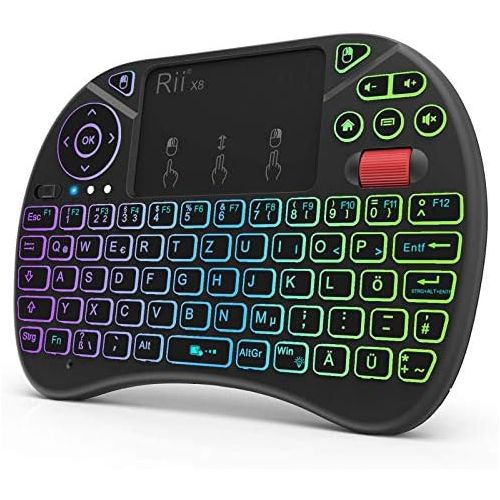  [아마존베스트]Rii Mini Wireless Keyboard with Touchpad (I8+X8)