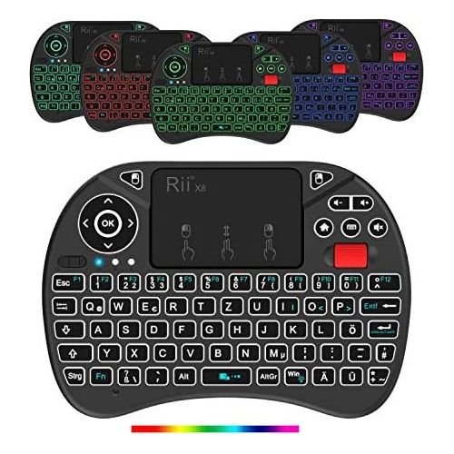  [아마존베스트]Rii Mini Wireless Keyboard with Touchpad (I8+X8)