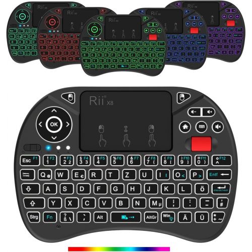  [아마존베스트]Rii Mini Wireless Keyboard with Touchpad (I8+X8)