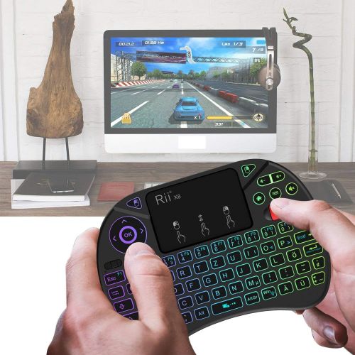  [아마존베스트]Rii Mini Wireless Keyboard with Touchpad (I8+X8)