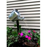 RillRusticCreations Lighted watering can with fairy lights. Waterfall watering can. Garden decor accent lights, Metal watering can, Twinkle lights