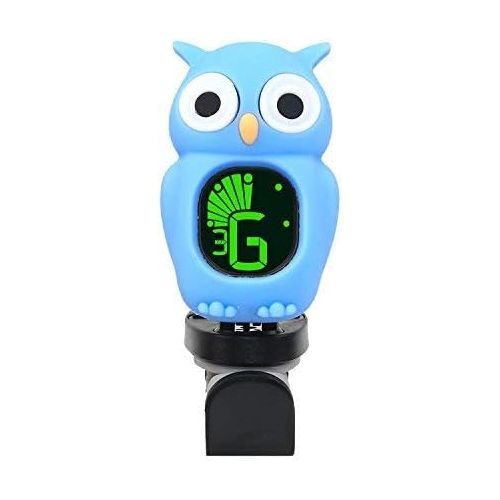  [아마존베스트]Rinastore Clip-On Owl Tuner for Guitar, Bass,Ukulele & Violin (Black)