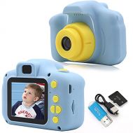 [아마존베스트]Rindol Toys for 4-9 Year Old Boys,Kids Camera Compact for Child Little Hands, Smooth Shape Toddler Camera,Best Birthday Gifts for 4 5 6 7 8 9 Year Old Boys with 16GB Memory Card