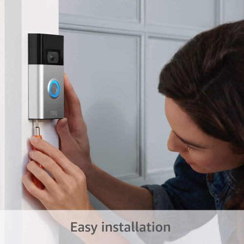  [무료배송] 링도어벨 2 1080p HD 비디오 도어벨 스마트 홈 시스템  All-new Ring Video Doorbell 2 (2020년)