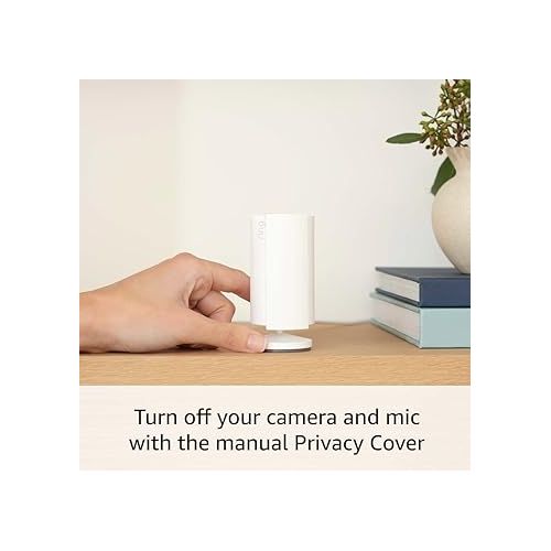  Ring Indoor Cam (2nd Gen) | latest generation, 2023 release | 1080p HD Video & Color Night Vision, Two-Way Talk, and Manual Audio & Video Privacy Cover | White