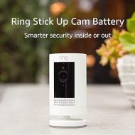 Certified Refurbished Ring Stick Up Cam Battery HD security camera with custom privacy controls, Simple setup, Works with Alexa - White