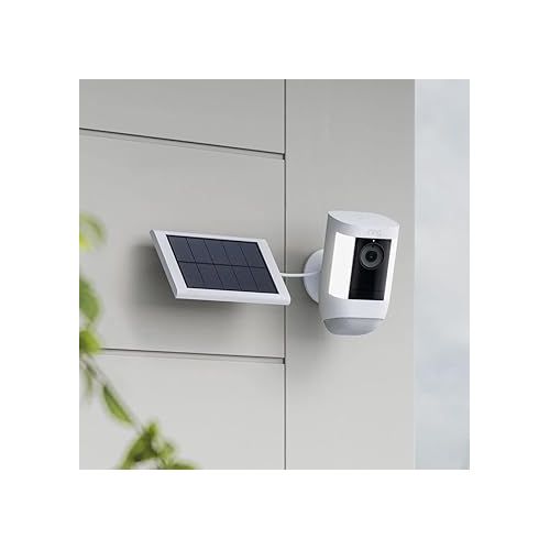  Ring Small Solar Panel, 1.9W for Stick Up Cam, Stick Up Cam Pro, Spotlight Cam Plus, Spotlight Cam Pro - White