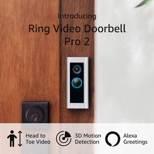  Ring Video Doorbell Pro 2 (Satin Nickel)