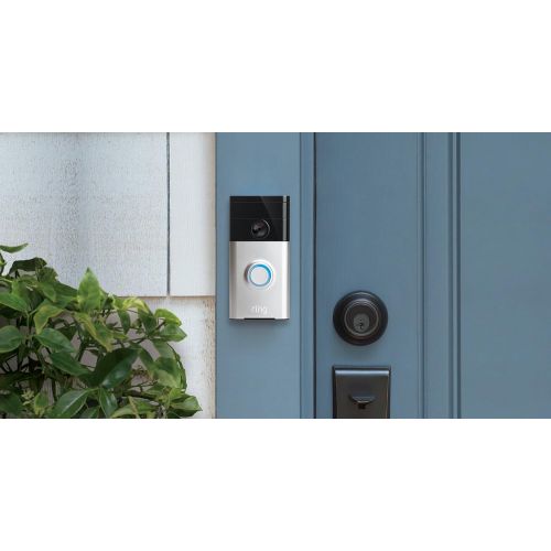  [아마존핫딜][아마존 핫딜] Certified Refurbished Ring Wi-Fi Enabled Video Doorbell in Satin Nickel, Works with Alexa