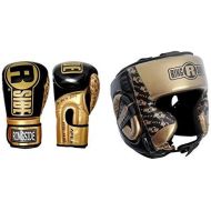 Ringside Apex Sparring Boxing Gloves and Boxing Headgear Bundle