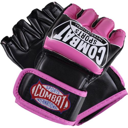  Combat Sports Pro Style MMA Muay Thai Grappling Training Sparring Half Mitts Gloves