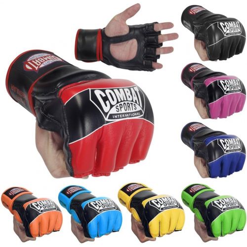  Combat Sports Pro Style MMA Muay Thai Grappling Training Sparring Half Mitts Gloves