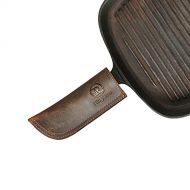 [아마존베스트]Ringsun Cast Iron Handle Covers, Leather Pot Handle Cover, Hot Handle Holder for Cast Iron Cookware Skillet Handle Cover Non Slip Heat Resistant