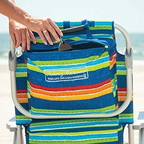  Rio Tommy Bahama Backpack Beach Cooler Chair Bundle (Stripe) with Camco Handy Mat