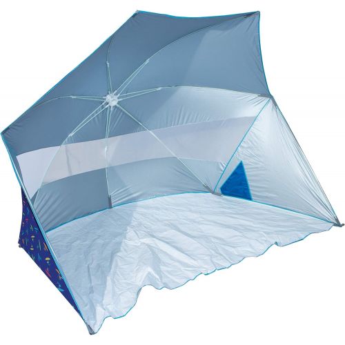  Rio Brands Rio Beach 8 x 8 x 6 Speedy Pop-Up Beach Cabana Sun Shelter