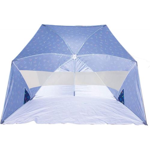  Rio Brands Rio Beach 8 x 8 x 6 Speedy Pop-Up Beach Cabana Sun Shelter