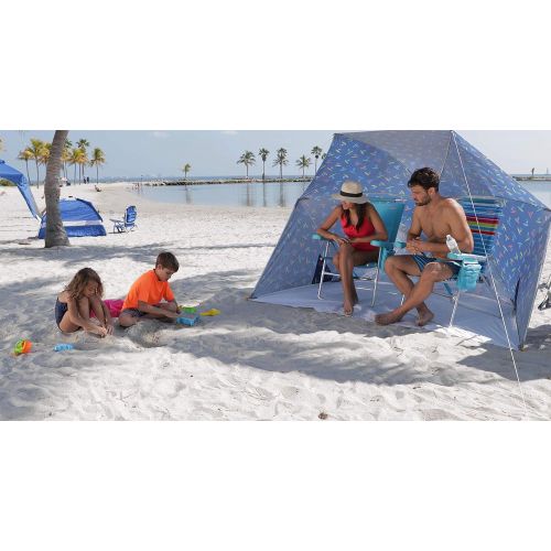  Rio Brands Rio Beach 8 x 8 x 6 Speedy Pop-Up Beach Cabana Sun Shelter