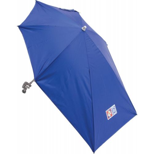  Rio Brands Rio Beach Total Sun Block My Shade Clamp-On Umbrella for Camp, Beach, or Lounge Chairs, 1 EA,Silver