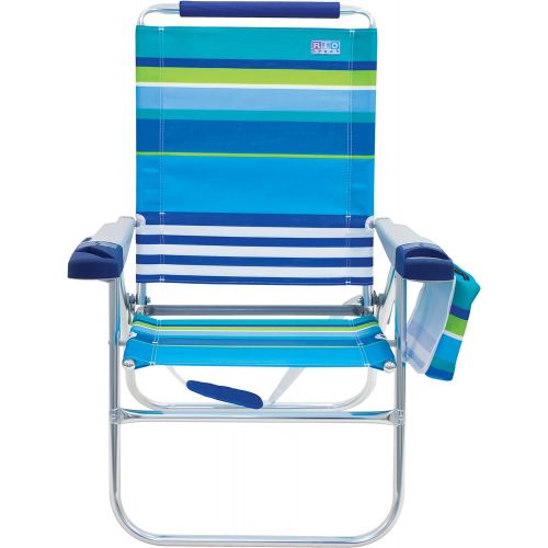  [아마존베스트]RIO Gear Rio Beach 17 Extended Height 4 Position Folding Beach Chair