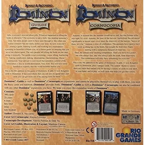  Rio Grande Games Dominion Cornucopia and Guilds Card Game