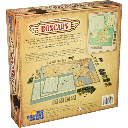  Rio Grande Games Boxcars Board Game