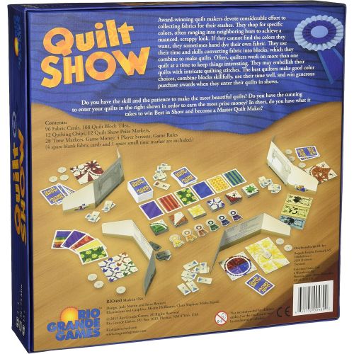  Rio Grande Games Quilt Show Board Game