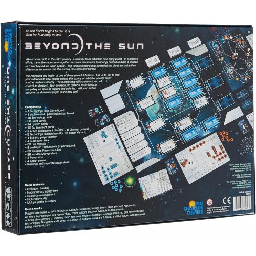  Rio Grande Games Beyond The Sun Strategy Board Game for 2-4 Players, Ages 14+