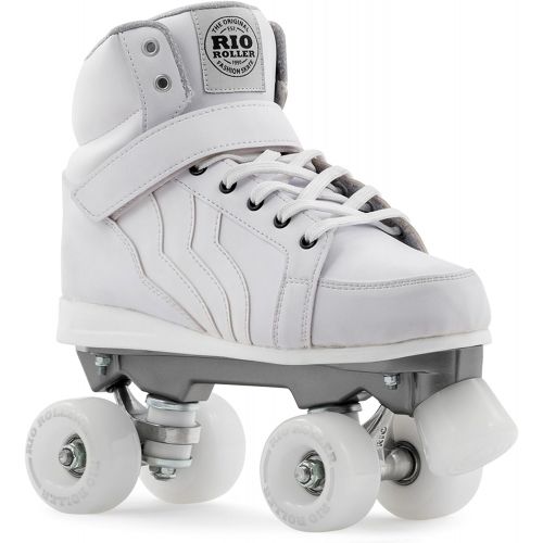  Rio Roller Kicks Quads Rollschuhe Disco Roller weiss