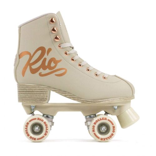  Rio Roller Rose Rollschuhe Cream-goldfarben Damen