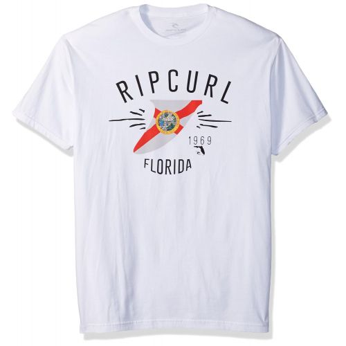  Rip+Curl Rip Curl Mens Florida Flag Fin HTHR Tee