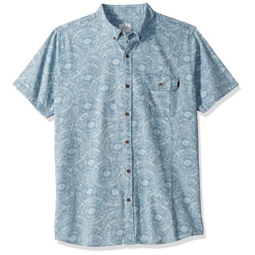  Rip+Curl Rip Curl Mens Coastal Short Sleeve Button Up Shirt