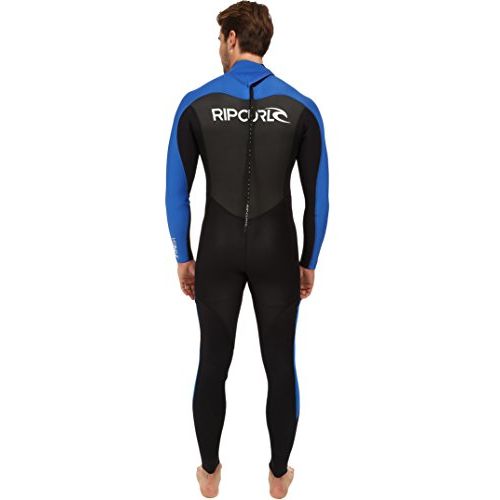  Rip Curl Omega 3mm Mens Neoprene Wetsuit Flatlock Back Zip Full Suit