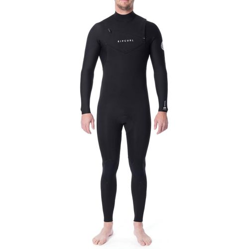  Rip Curl - Men's Dawn Patrol Chest Zip 4/3mm Wetsuit Steamer - Black - Available in Size S-XXL