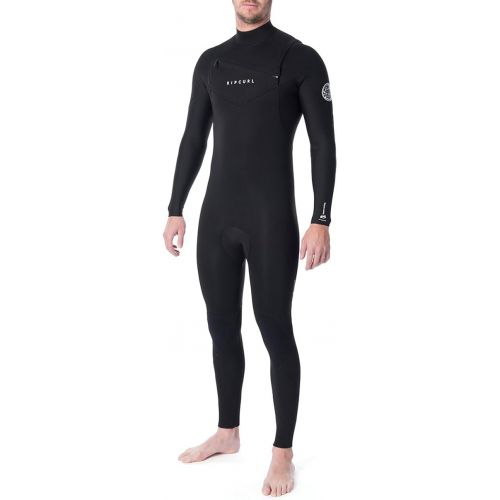  Rip Curl - Men's Dawn Patrol Chest Zip 4/3mm Wetsuit Steamer - Black - Available in Size S-XXL