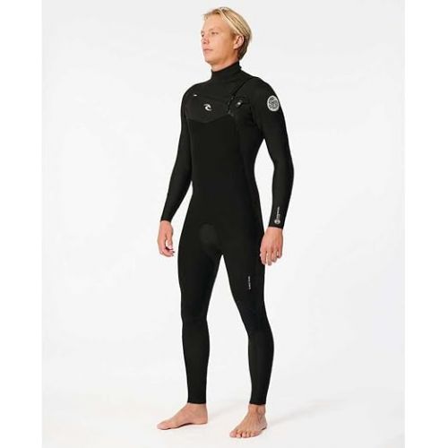  Rip Curl Mens Dawn Patrol 4/3mm Chest Zip Wetsuit 157MFS - Black