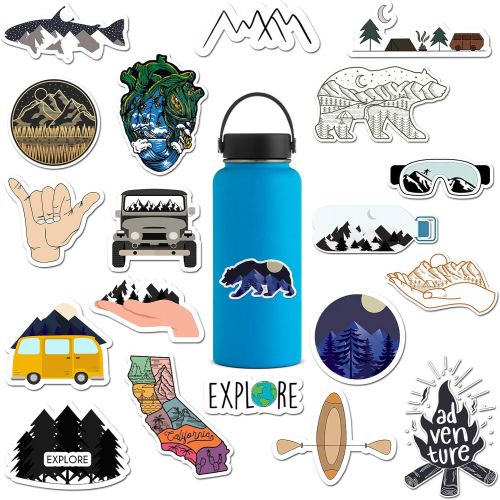  [아마존베스트]RipDesigns - 14 Outdoors Stickers for Water Bottles, Laptops (Series 3)