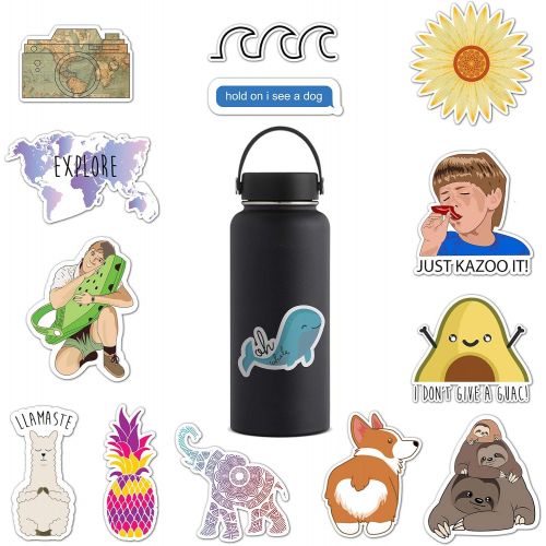  [아마존베스트]RipGrip RipDesigns - 14 Cute Stickers for Water Bottles, Laptops (Series 1)