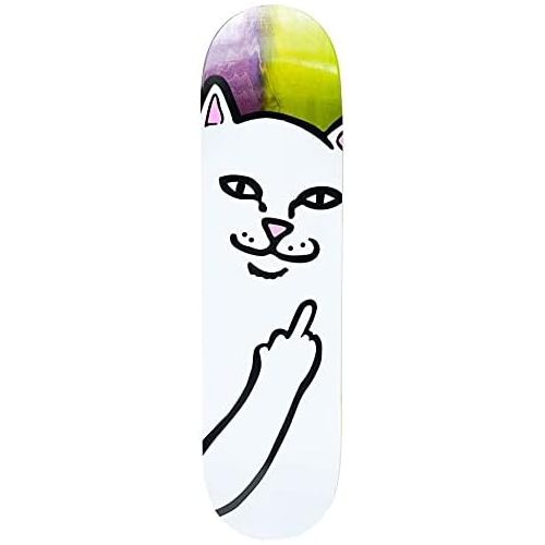  Rip N Dip Lord Nermal Lime/Purple Pro Skateboard Deck - 8.5