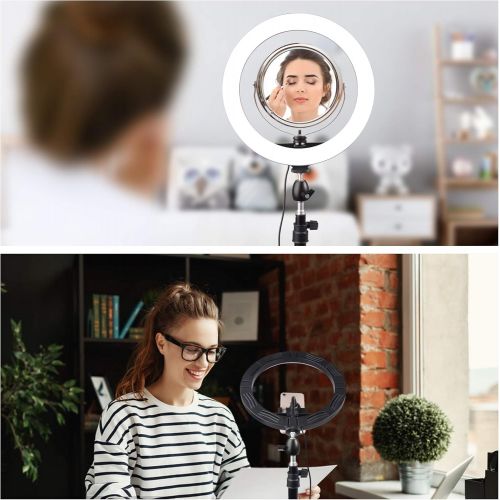  [아마존베스트]Riqiorod Tabletop Light Stand, Desk Mounting Stand 16.4-26 inch Adjustable Tabletop Aluminum Light Stand with 1/4 Screw Tip for Ring Light, Video Light, DSLR, Action Camera