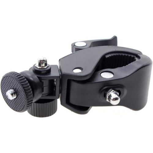  RisoAmarolj Bike Camera Bracket,Bicycle Bike Handlebar Mount Screw Clamp Bracket Holder for Gopro DV DSLR Camera - Black