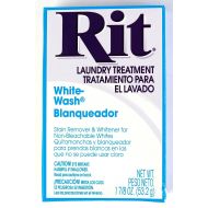 Rit Dye Laundry Treatment White-wash Stain Remover and Whitener Powder, 1-7/8 oz, White, 10-Pack