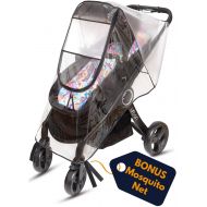 Ritmart Baby Stroller Rain Cover Universal + Mosquito Net (2-Piece Set), Waterproof, Windproof &...