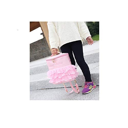 Ritmika Kids Girls Baby Dance Ballet Gym Shoes Pink Bag Backpack with Adjustable and Detachable Shoulder Straps and Cute Embroidery of Point Shoes to Delight Your Sweet Little one