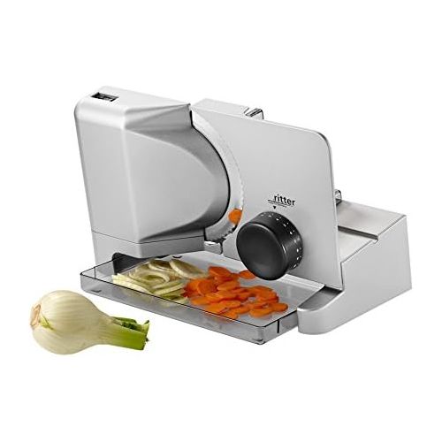  [아마존베스트]ritter 515,000 Freestanding E 16 Metal Food Slicer, 225 x 230 x 335 mm, Metallic Silver