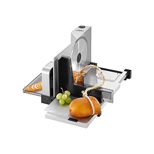  ritter icaro 7 All Purpose Slicer with Eco Motor, Made in Germany, Silver Metallic