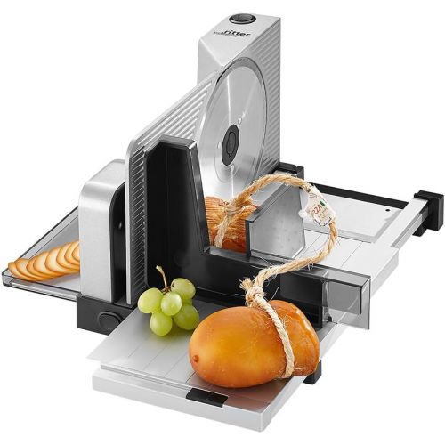  ritter icaro 7 All Purpose Slicer with Eco Motor, Made in Germany, Silver Metallic