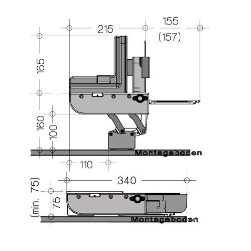  Ritter made in Germany ... in der Kueche zuhause Ritter AES 62 SL Einbau Allesschneider (links gefuehrt) 544.s