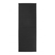 Ritz Accent Door Rug Runner with Non-Slip Latex Backing, 20-Inch by 60-Inch Kitchen & Bathroom Runner Rug, Black